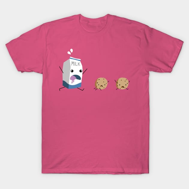 Milk & Cookies T-Shirt by demonigote